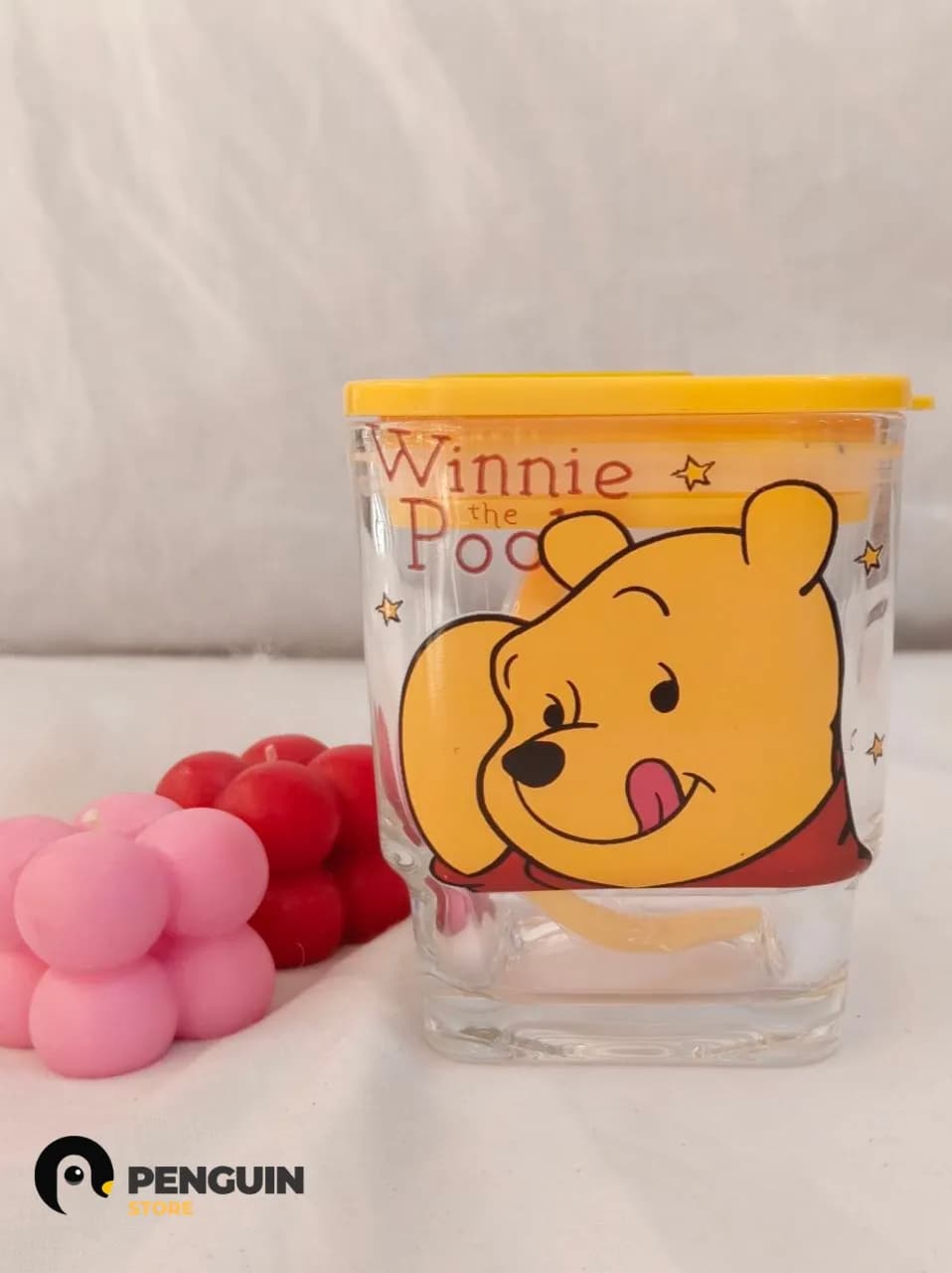 آيس كب ويني الدبدوب زجاجي (نوع ب) | Winnie Ice Cup B